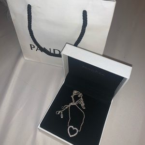 open heart pandora necklace